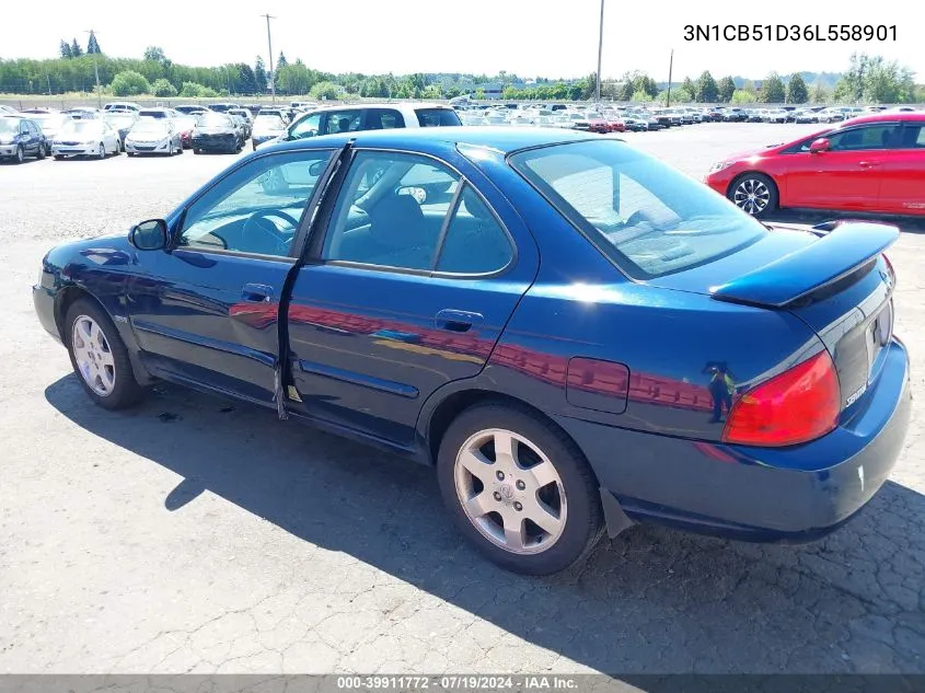 2006 Nissan Sentra 1.8S VIN: 3N1CB51D36L558901 Lot: 39911772