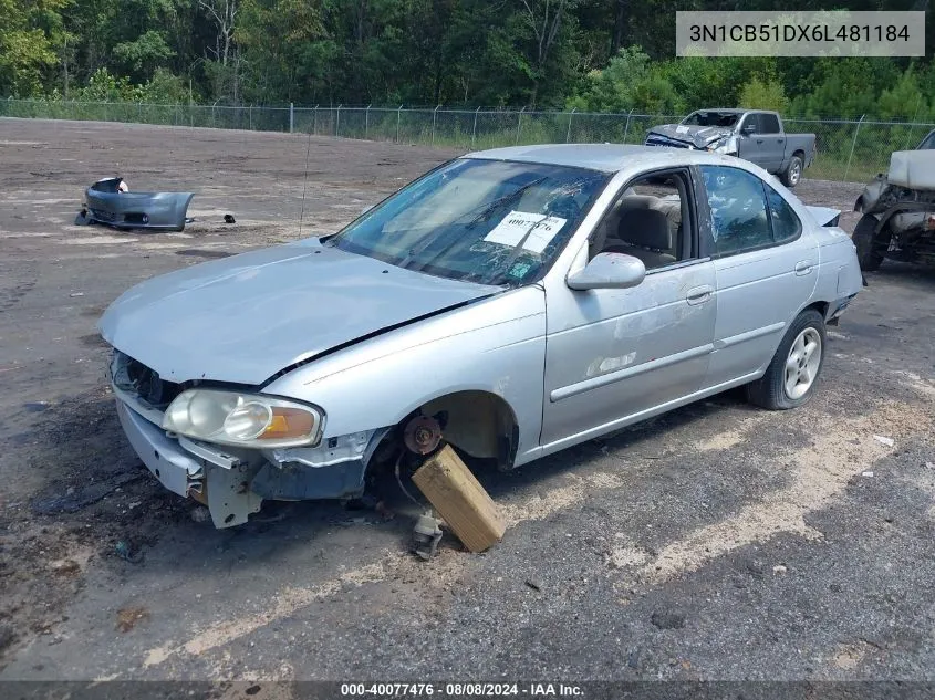 3N1CB51DX6L481184 2006 Nissan Sentra 1.8S