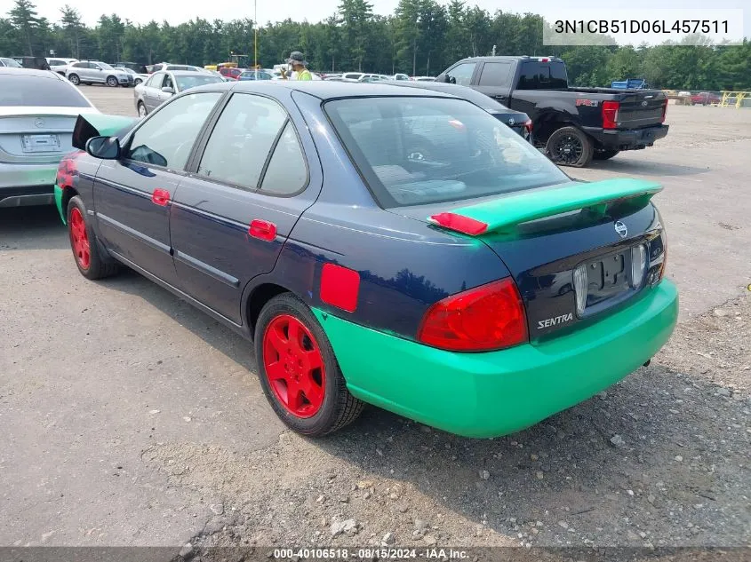 3N1CB51D06L457511 2006 Nissan Sentra 1.8S