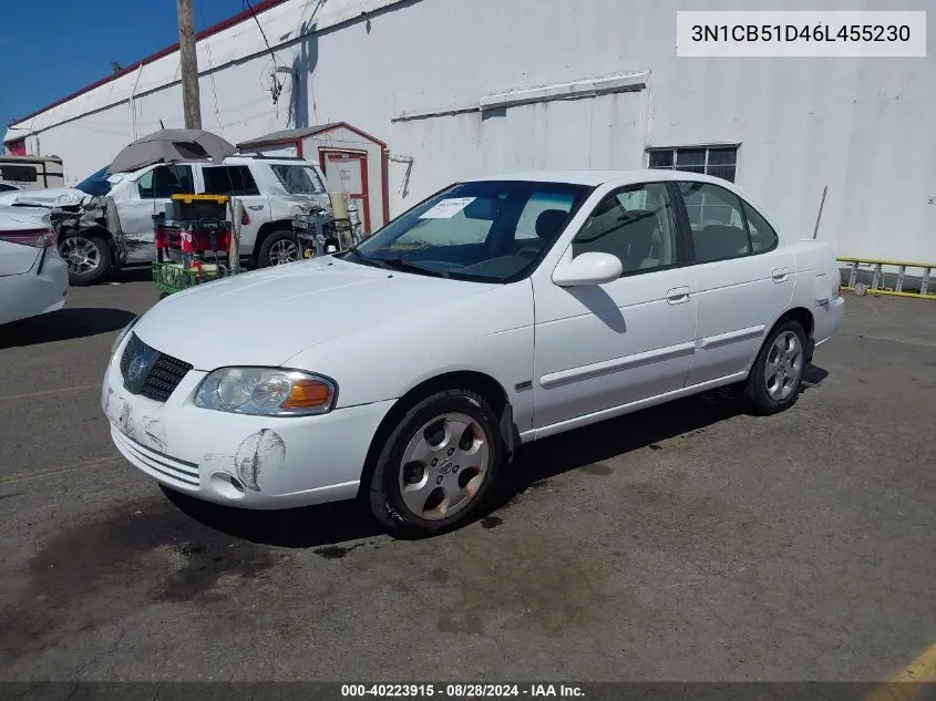 2006 Nissan Sentra 1.8 VIN: 3N1CB51D46L455230 Lot: 40223915