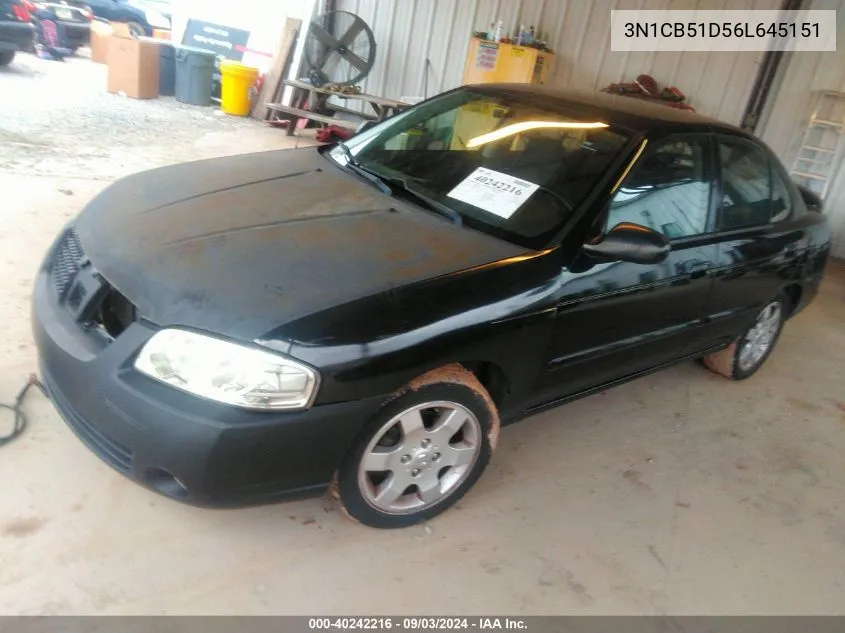 3N1CB51D56L645151 2006 Nissan Sentra 1.8S