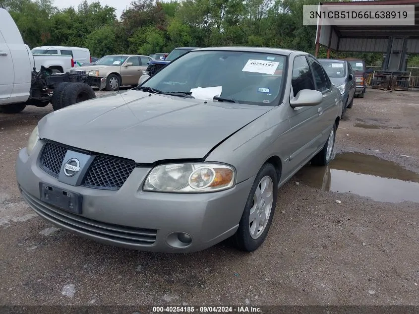 3N1CB51D66L638919 2006 Nissan Sentra 1.8S