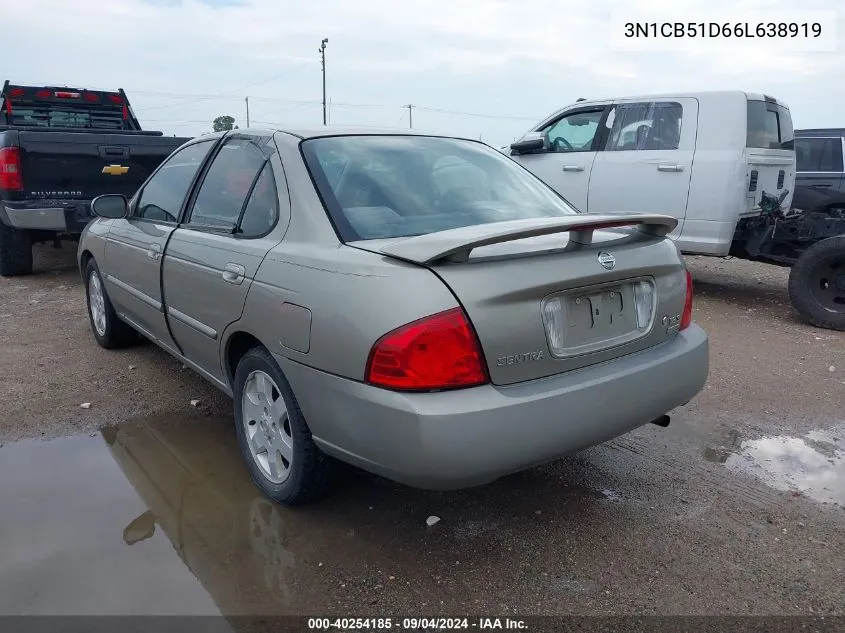 3N1CB51D66L638919 2006 Nissan Sentra 1.8S