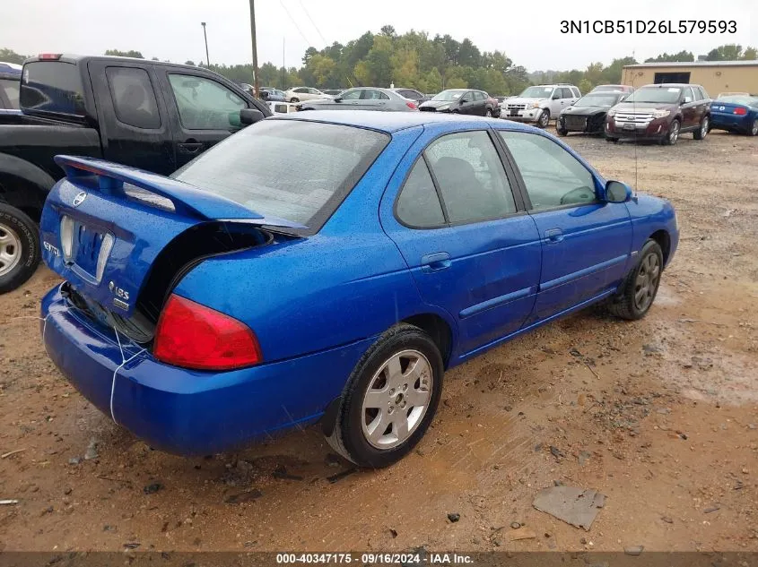 3N1CB51D26L579593 2006 Nissan Sentra 1.8/1.8S