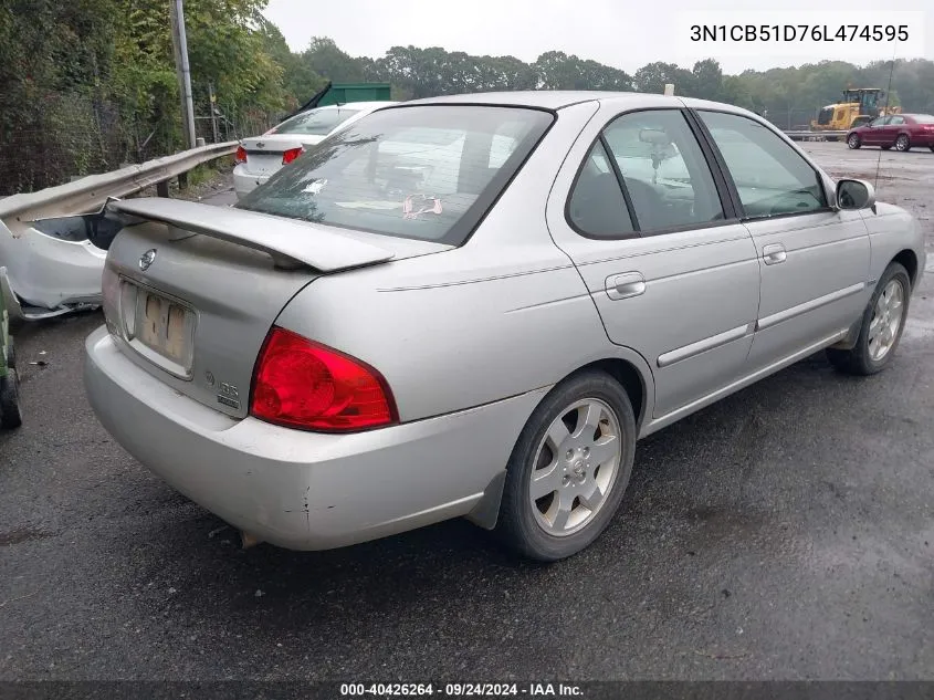 3N1CB51D76L474595 2006 Nissan Sentra 1.8S