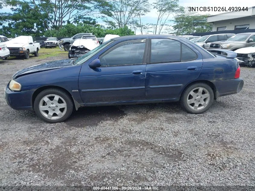 3N1CB51D26L493944 2006 Nissan Sentra 1.8S