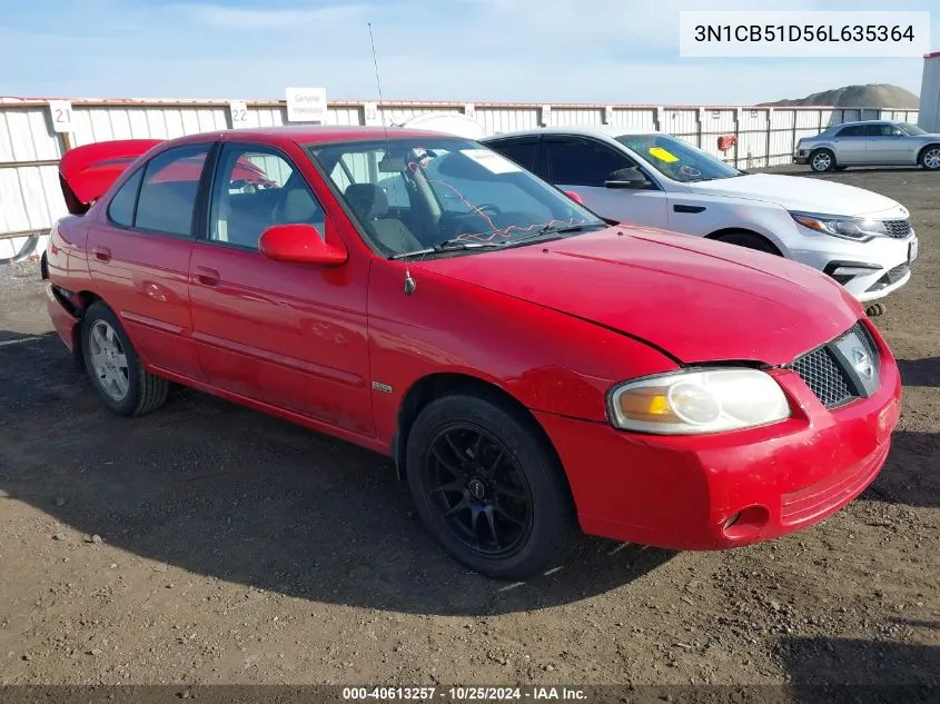 3N1CB51D56L635364 2006 Nissan Sentra 1.8S