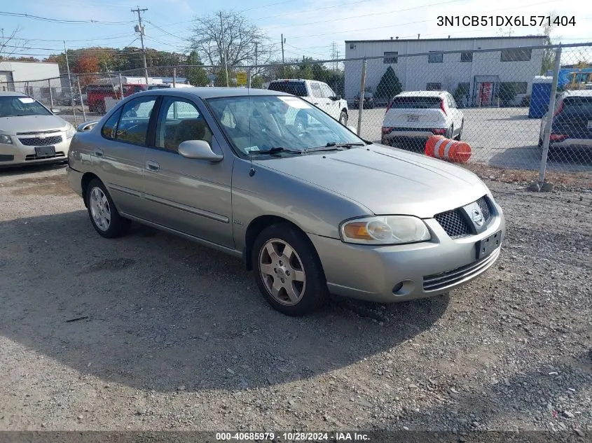 3N1CB51DX6L571404 2006 Nissan Sentra 1.8S