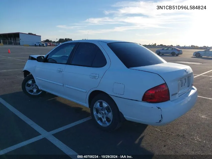 3N1CB51D96L584824 2006 Nissan Sentra 1.8