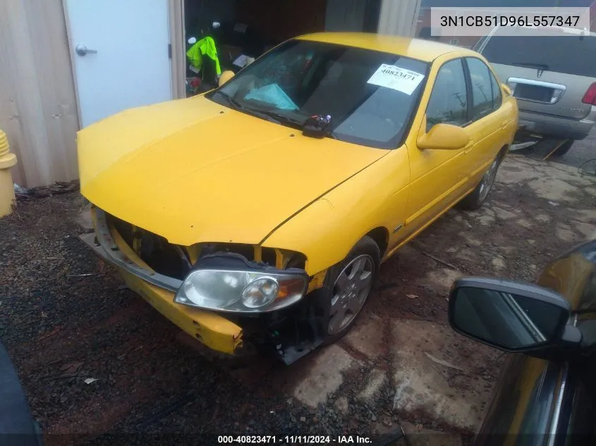 2006 Nissan Sentra 1.8/1.8S VIN: 3N1CB51D96L557347 Lot: 40823471