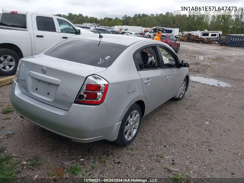 3N1AB61E57L647473 2007 Nissan Sentra 2.0S