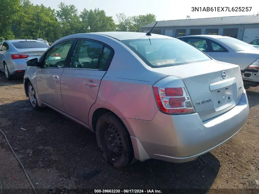 2007 Nissan Sentra 2.0S VIN: 3N1AB61EX7L625257 Lot: 39663230