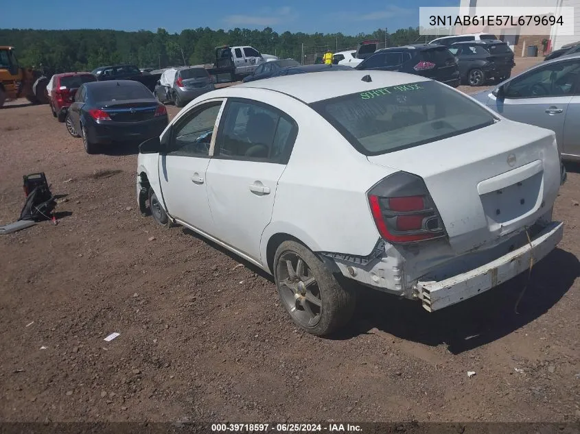 2007 Nissan Sentra 2.0 VIN: 3N1AB61E57L679694 Lot: 39718597