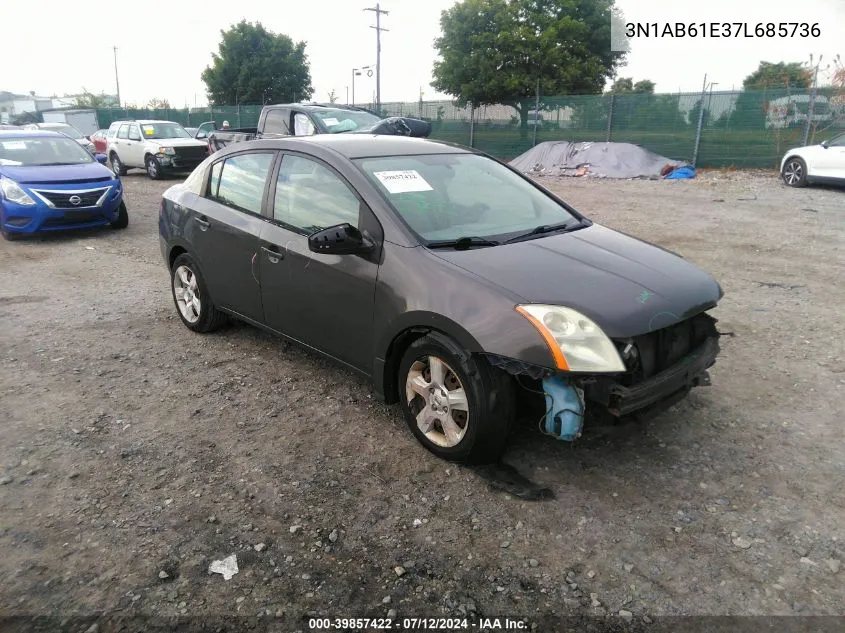 3N1AB61E37L685736 2007 Nissan Sentra 2.0/2.0S/2.0Sl