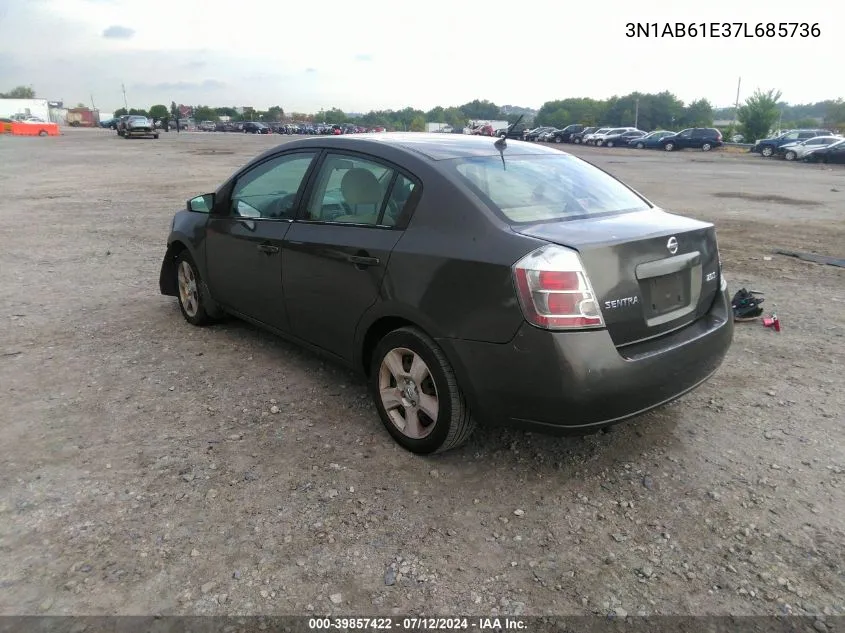 3N1AB61E37L685736 2007 Nissan Sentra 2.0/2.0S/2.0Sl