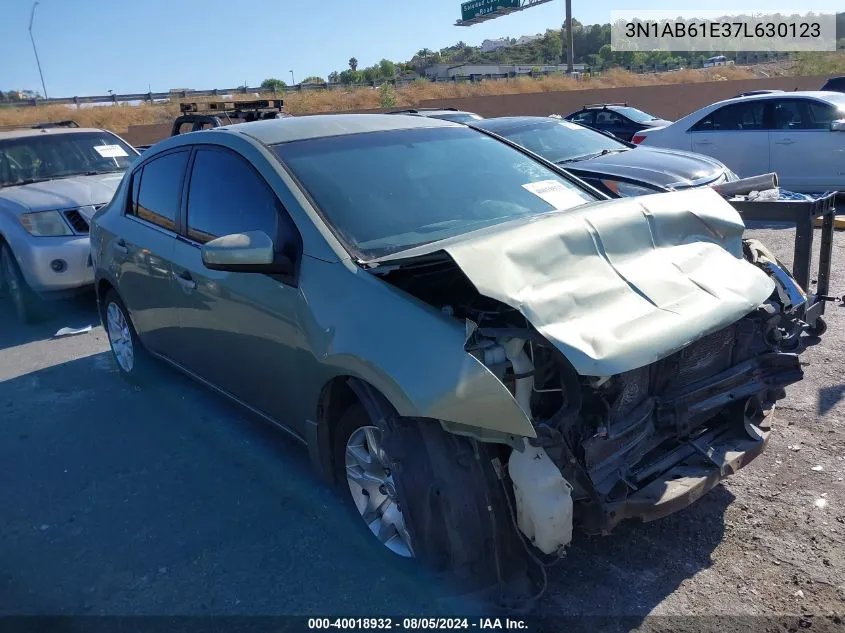 2007 Nissan Sentra 2.0S VIN: 3N1AB61E37L630123 Lot: 40018932