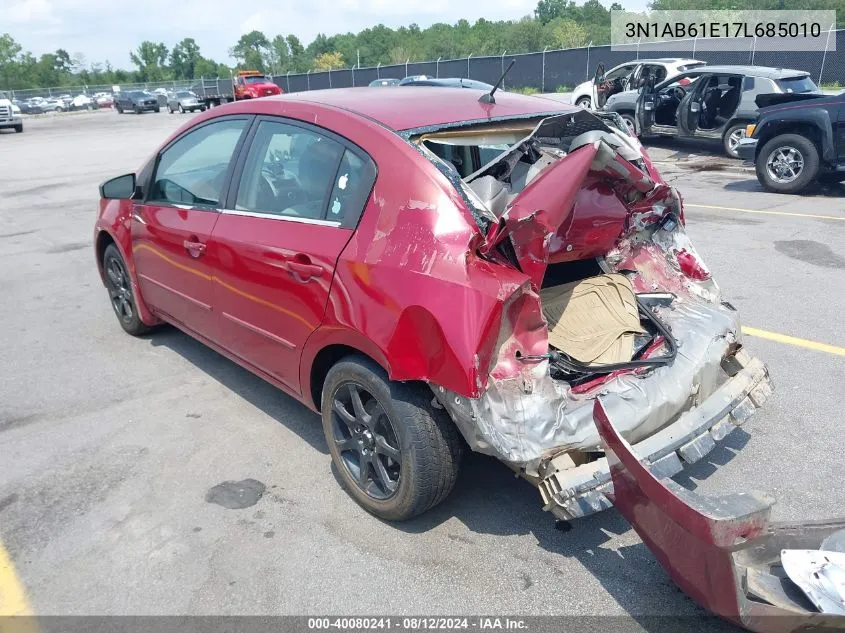 3N1AB61E17L685010 2007 Nissan Sentra 2.0S