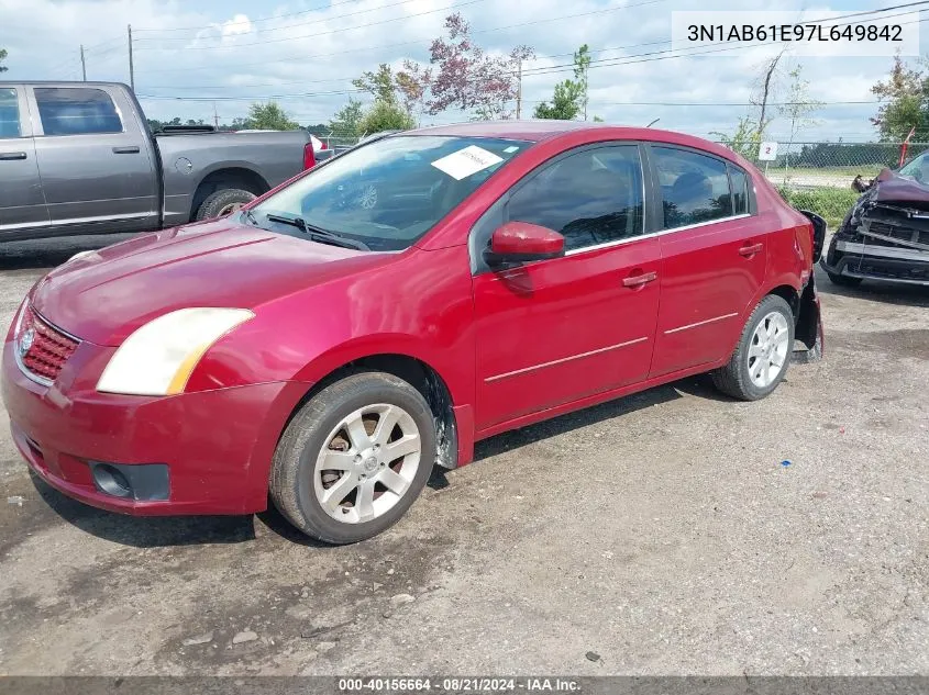 3N1AB61E97L649842 2007 Nissan Sentra 2.0/2.0S/2.0Sl