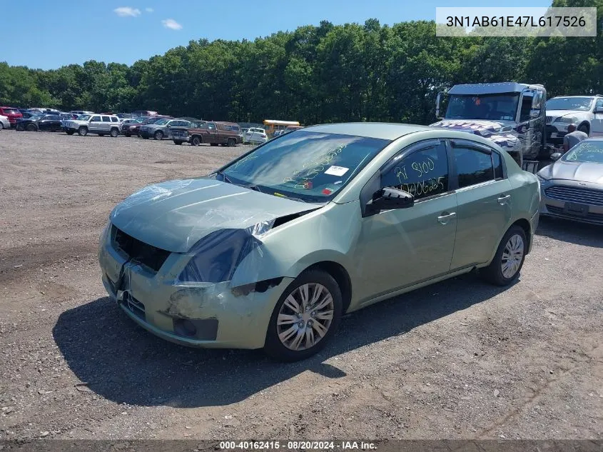 3N1AB61E47L617526 2007 Nissan Sentra 2.0S