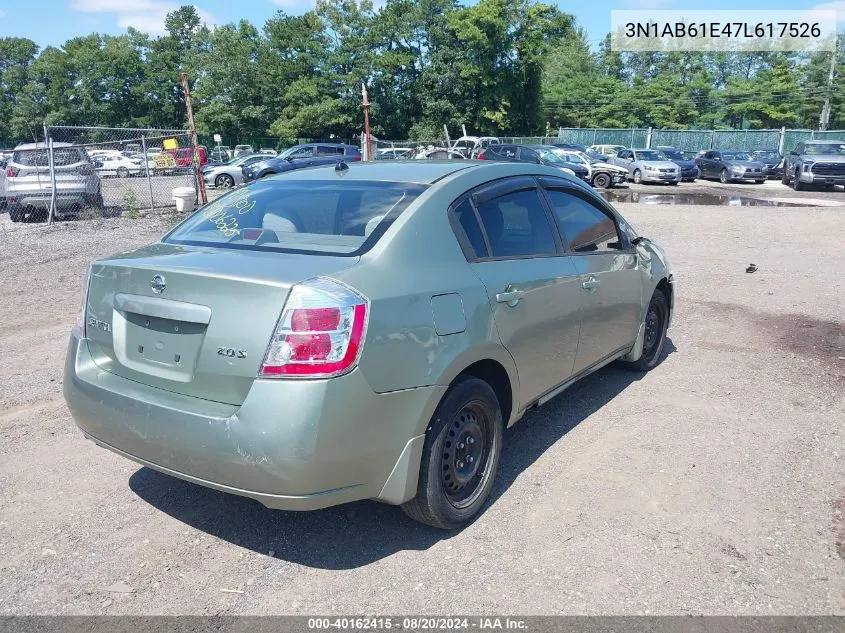 3N1AB61E47L617526 2007 Nissan Sentra 2.0S