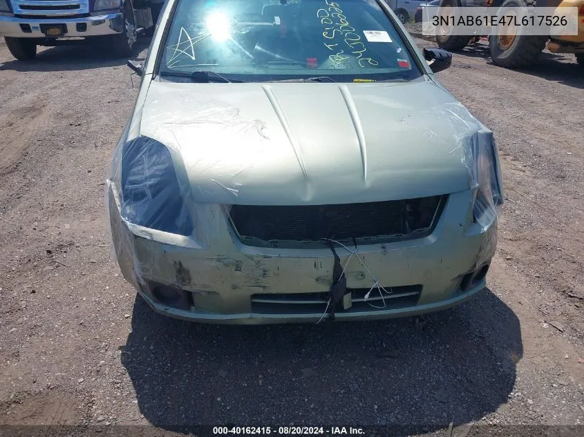 3N1AB61E47L617526 2007 Nissan Sentra 2.0S