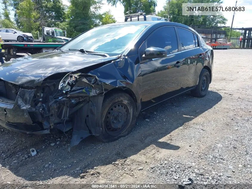 2007 Nissan Sentra 2.0 VIN: 3N1AB61E57L680683 Lot: 40163541