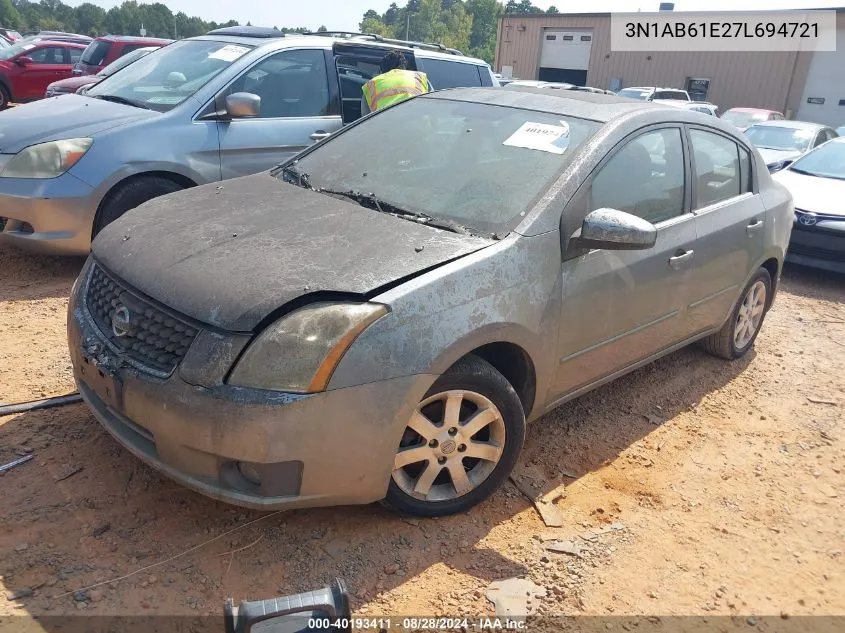 3N1AB61E27L694721 2007 Nissan Sentra 2.0Sl