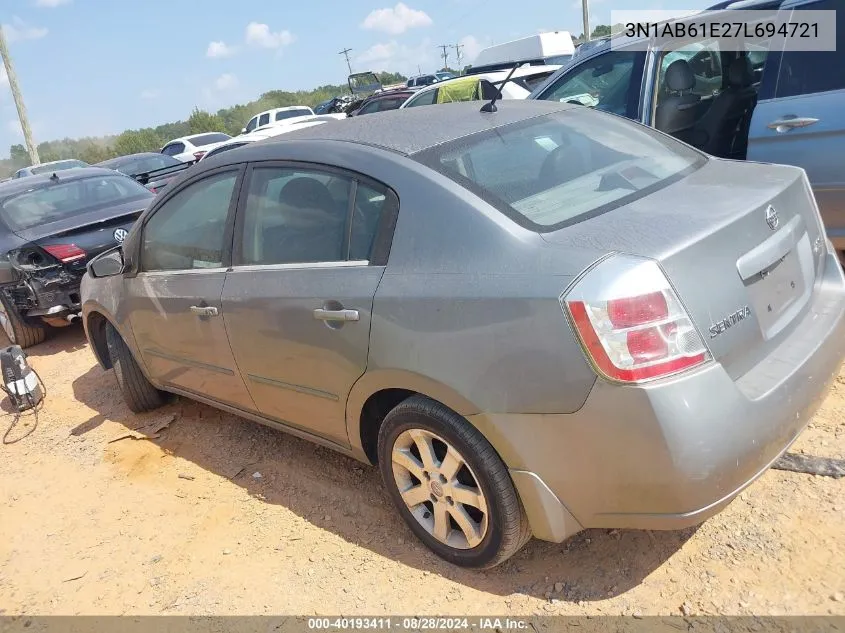 3N1AB61E27L694721 2007 Nissan Sentra 2.0Sl