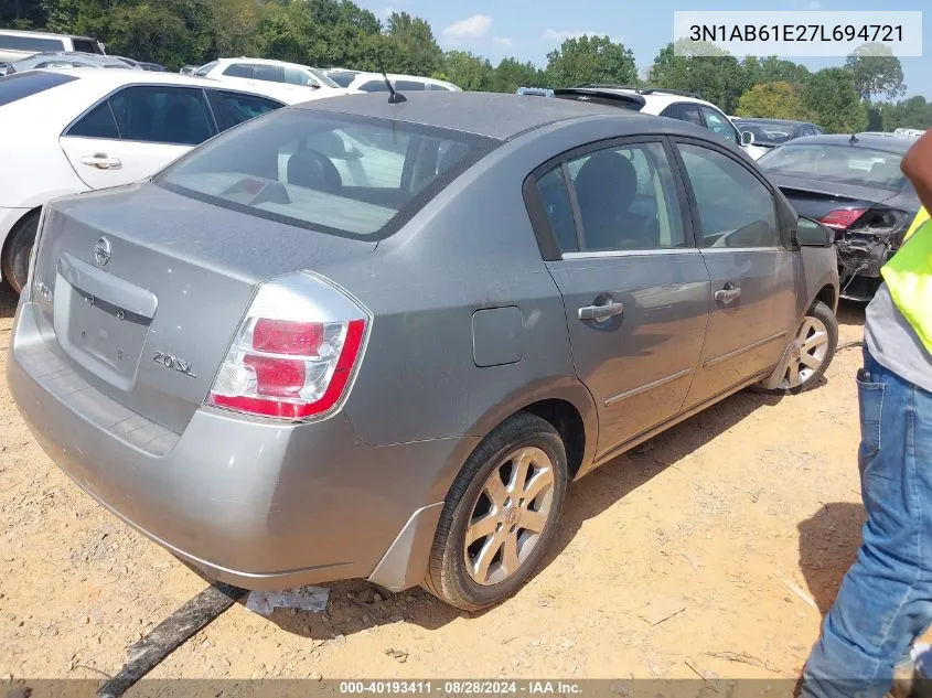 3N1AB61E27L694721 2007 Nissan Sentra 2.0Sl