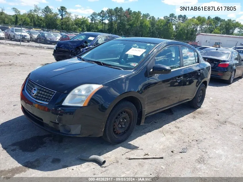 3N1AB61E87L617805 2007 Nissan Sentra 2.0