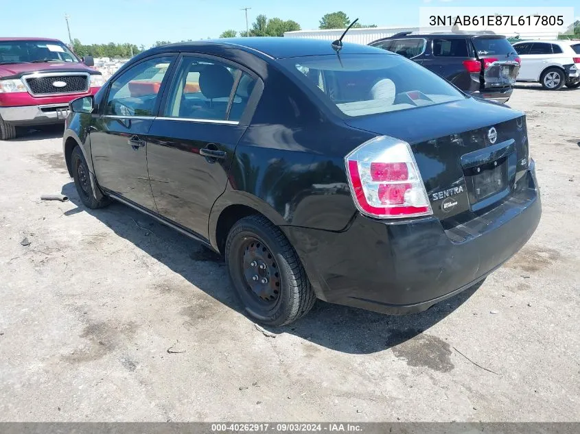 3N1AB61E87L617805 2007 Nissan Sentra 2.0