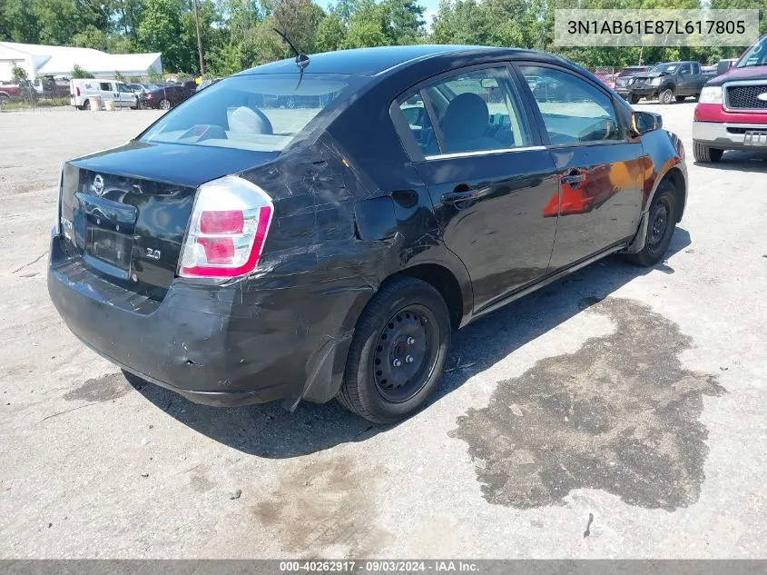 3N1AB61E87L617805 2007 Nissan Sentra 2.0