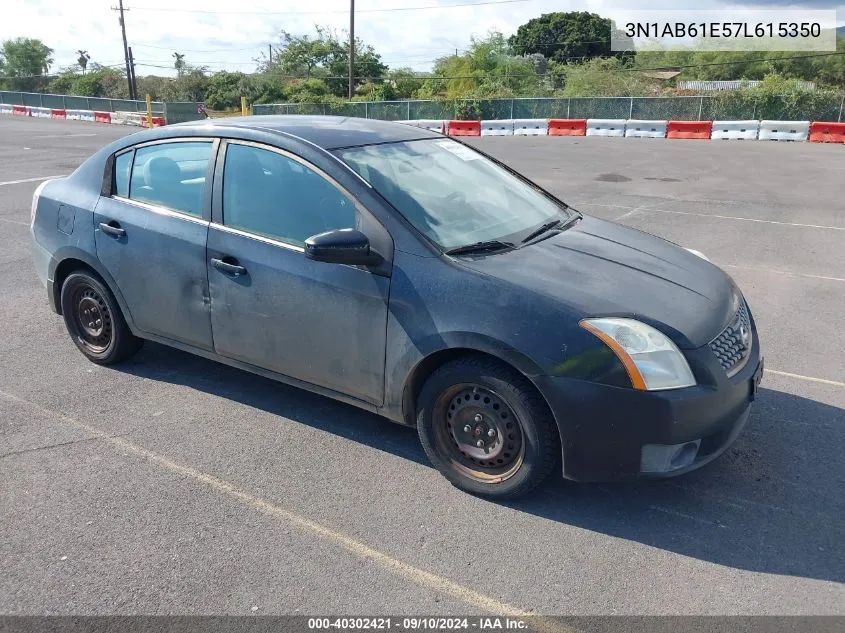 2007 Nissan Sentra 2.0S VIN: 3N1AB61E57L615350 Lot: 40302421