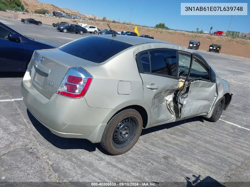 3N1AB61E07L639748 2007 Nissan Sentra 2.0/2.0S/2.0Sl