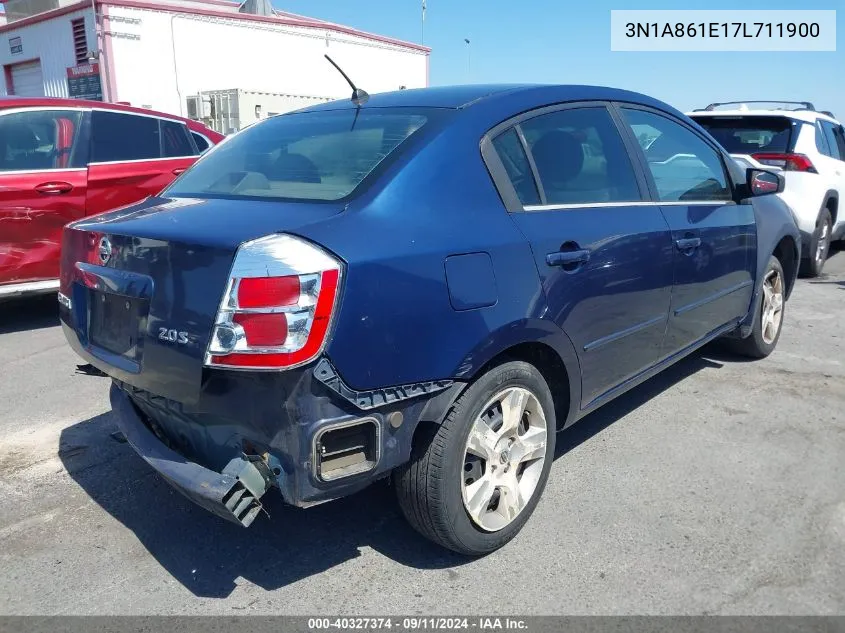 2007 Nissan Sentra VIN: 3N1A861E17L711900 Lot: 40327374