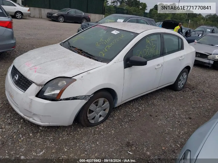 2007 Nissan Sentra 2.0/2.0S/2.0Sl VIN: 3N1AB61E771770841 Lot: 40375663