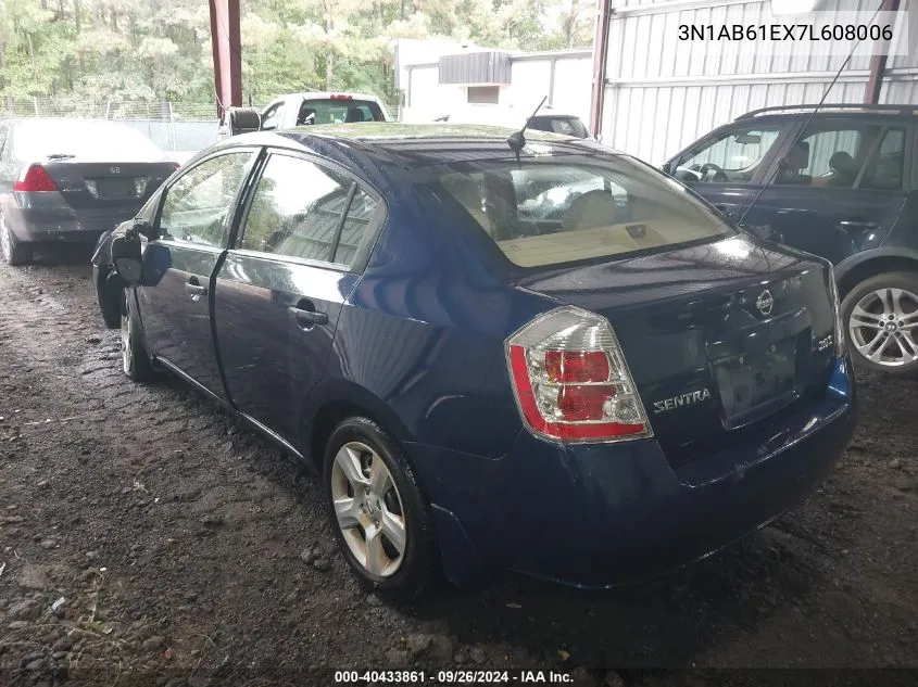 2007 Nissan Sentra 2.0S VIN: 3N1AB61EX7L608006 Lot: 40433861