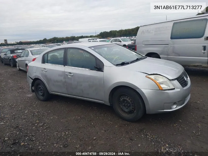 2007 Nissan Sentra 2.0S VIN: 3N1AB61E77L713277 Lot: 40474758