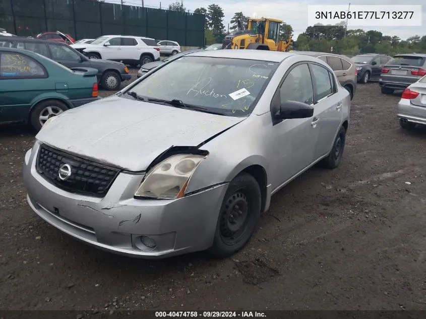 2007 Nissan Sentra 2.0S VIN: 3N1AB61E77L713277 Lot: 40474758