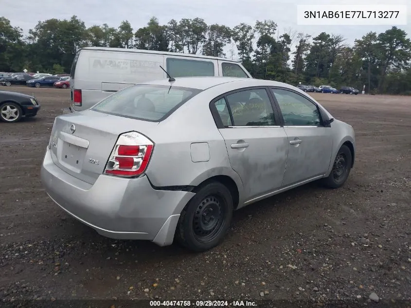 2007 Nissan Sentra 2.0S VIN: 3N1AB61E77L713277 Lot: 40474758