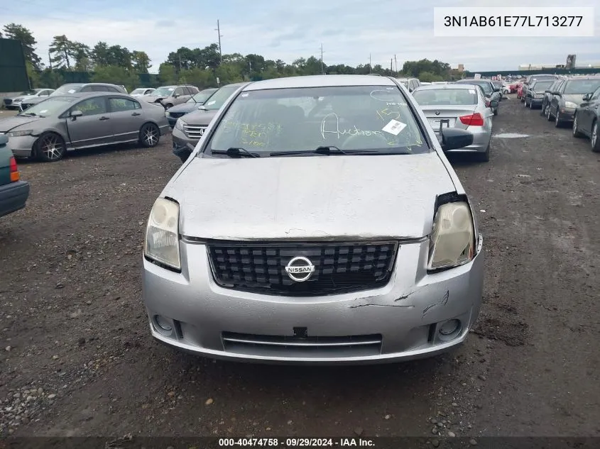 2007 Nissan Sentra 2.0S VIN: 3N1AB61E77L713277 Lot: 40474758