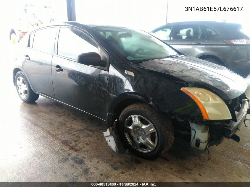 2007 Nissan Sentra 2.0 VIN: 3N1AB61E57L676617 Lot: 40513480