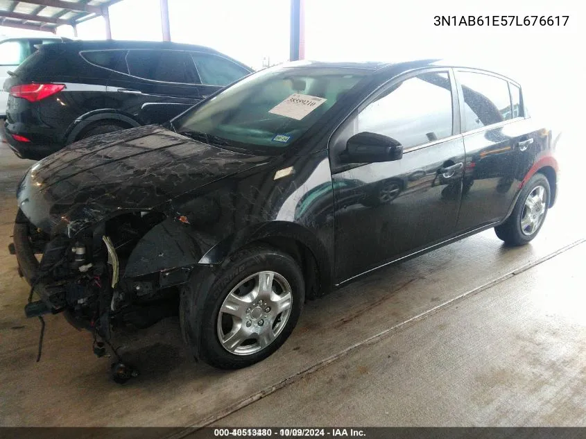 2007 Nissan Sentra 2.0 VIN: 3N1AB61E57L676617 Lot: 40513480