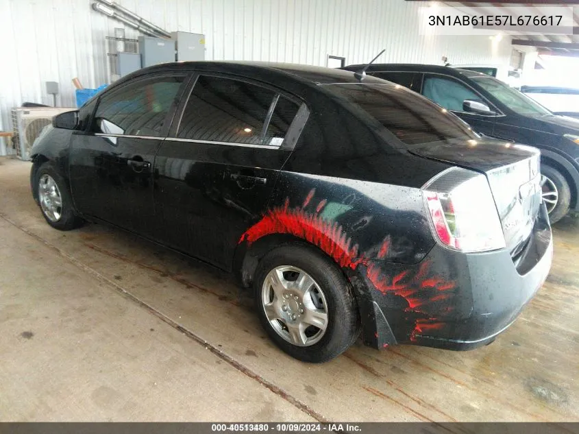 2007 Nissan Sentra 2.0 VIN: 3N1AB61E57L676617 Lot: 40513480