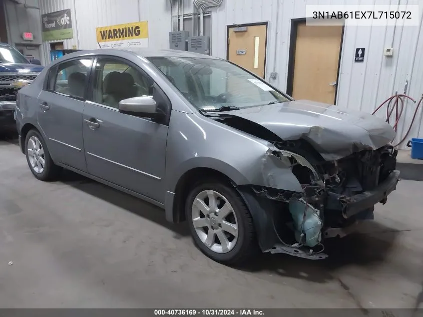 2007 Nissan Sentra 2.0S VIN: 3N1AB61EX7L715072 Lot: 40736169