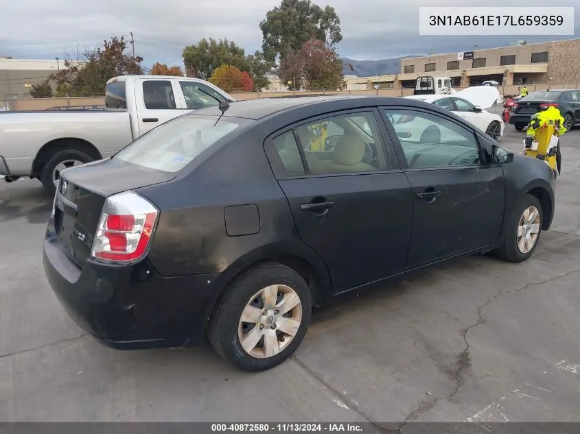 2007 Nissan Sentra 2.0 VIN: 3N1AB61E17L659359 Lot: 40872580