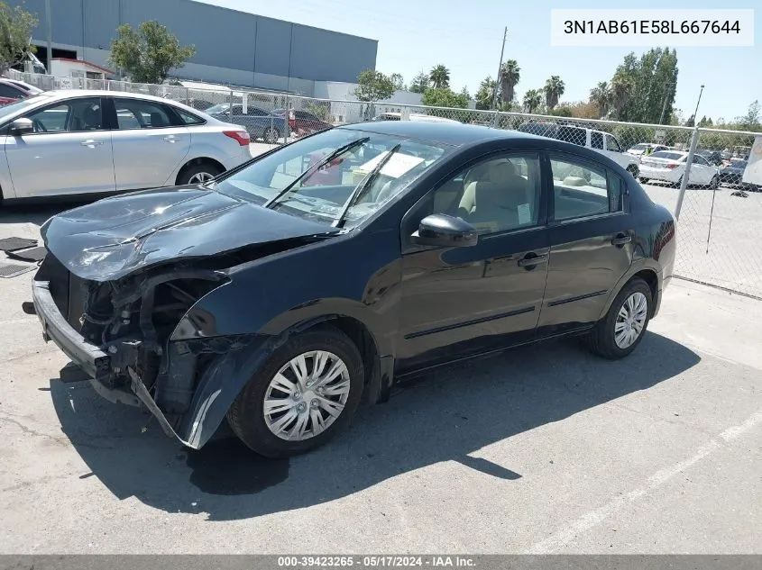 3N1AB61E58L667644 2008 Nissan Sentra 2.0