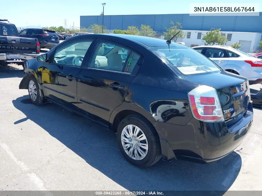 3N1AB61E58L667644 2008 Nissan Sentra 2.0