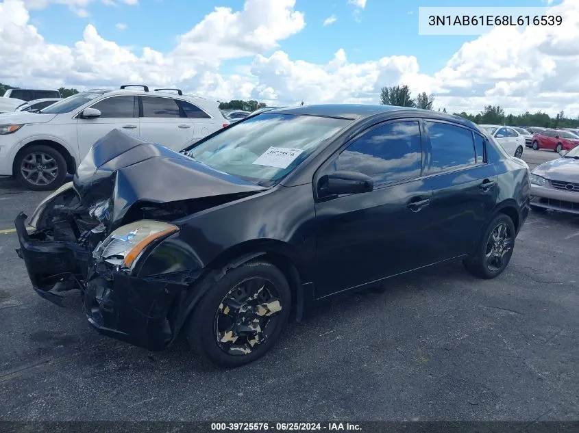 2008 Nissan Sentra 2.0S VIN: 3N1AB61E68L616539 Lot: 39725576