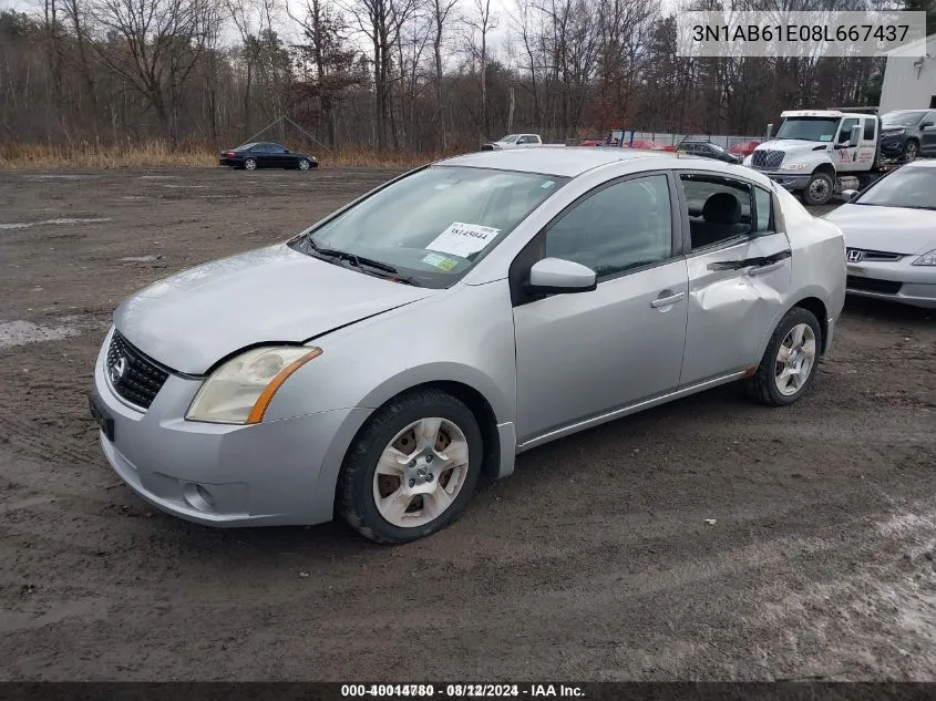 3N1AB61E08L667437 2008 Nissan Sentra 2.0S